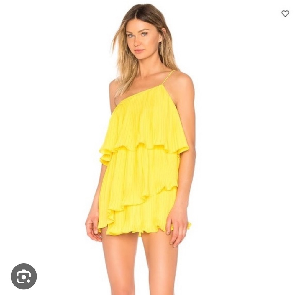 NBD Yellow one should Mini Dress
